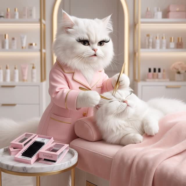 Instagram post by @liore_lash: Introducing Liore Kitty 🐾✨ She’s soft. She’s precise. She only approves…